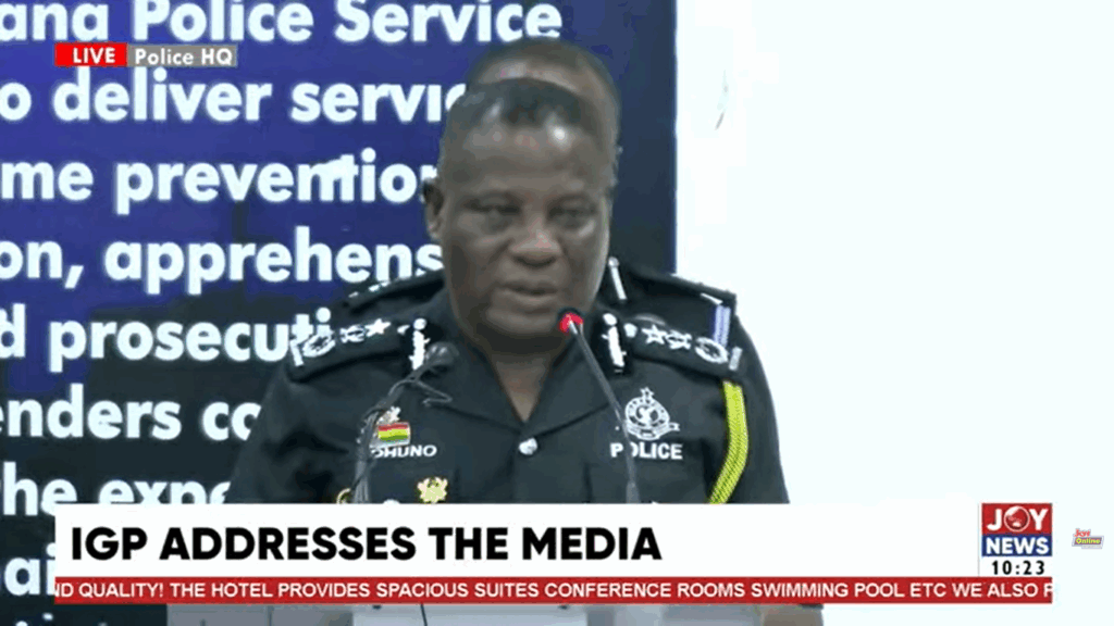 We’ll continue to pursue you till you are brought to justice – IGP warns criminals – MyJoyOnline