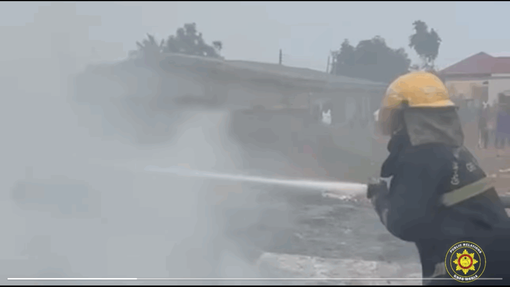 GNFS contains fire outbreak at Forster Down, Adentan – MyJoyOnline