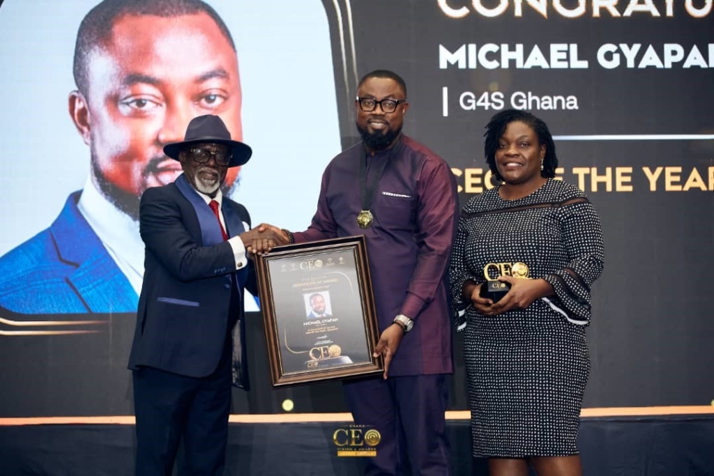 Michael Gyapah of G4S Security Services adjudged CEO of The Year – Private Security at 2025 Ghana CEO Awards – MyJoyOnline