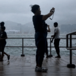 Howling winds and sheets of rain: In the eye of a typhoon in China Howling winds and sheets of rain: In the eye of a typhoon in China