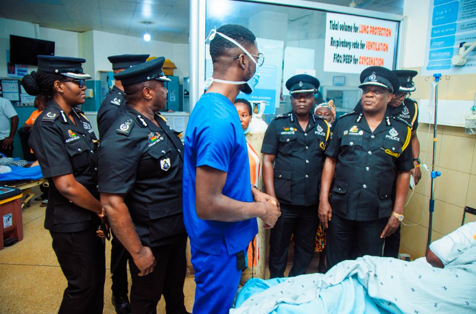 IGP visits injured officer after Sampa clash, deploys reinforcement teams – MyJoyOnline