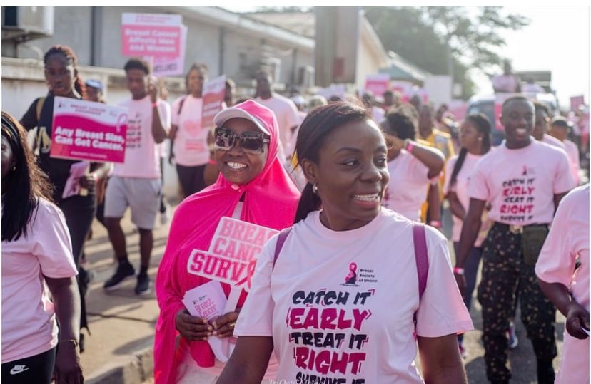 Over 2,000 join Breast Society of Ghana walk to raise awareness on breast cancer – MyJoyOnline