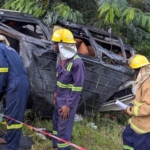Six injured, 21 rescued from Akuse Junction Highway crash - GNFS Six injured, 21 rescued from Akuse Junction Highway crash - GNFS