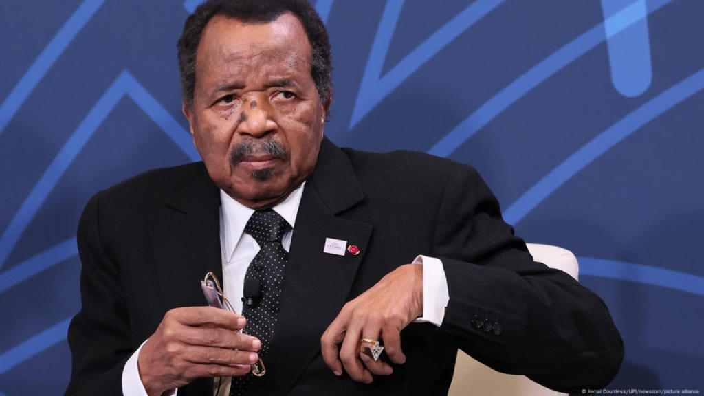 Cameroon’s Biya, unseen for 58 days,...