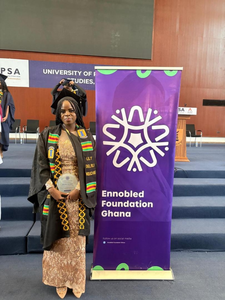 Ennobled Foundation honours top female graduate in Accounting and Finance at UPSA
