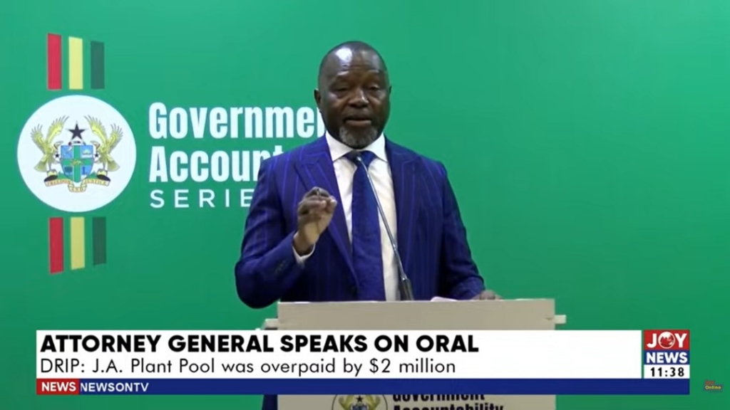 AG uncovers m overpayment to J.A. Plant Pool under DRIP contract – MyJoyOnline