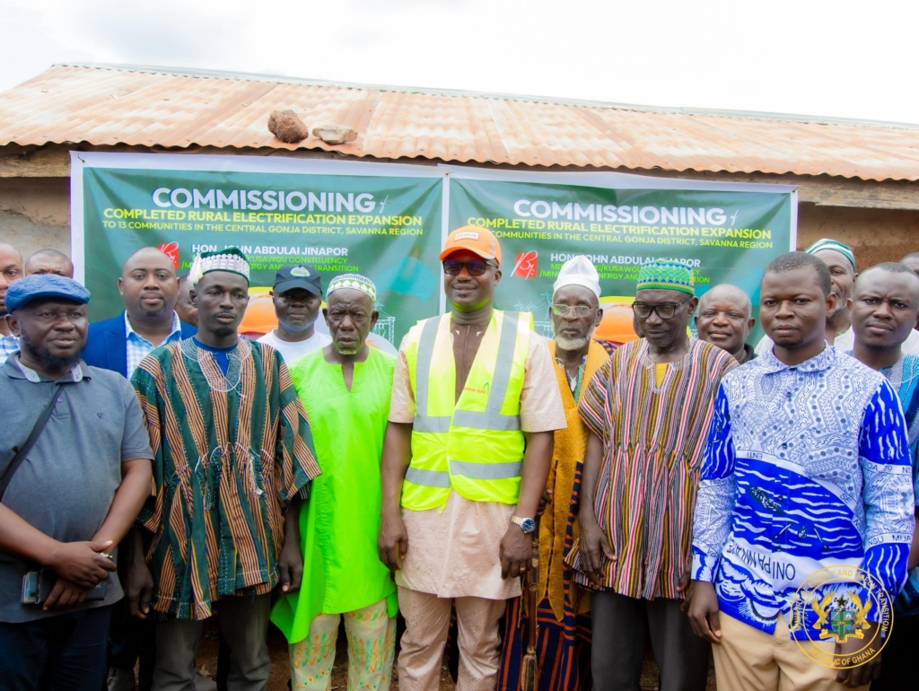 Energy Minister commissions rural electrification projects in 13 Central Gonja communities – MyJoyOnline