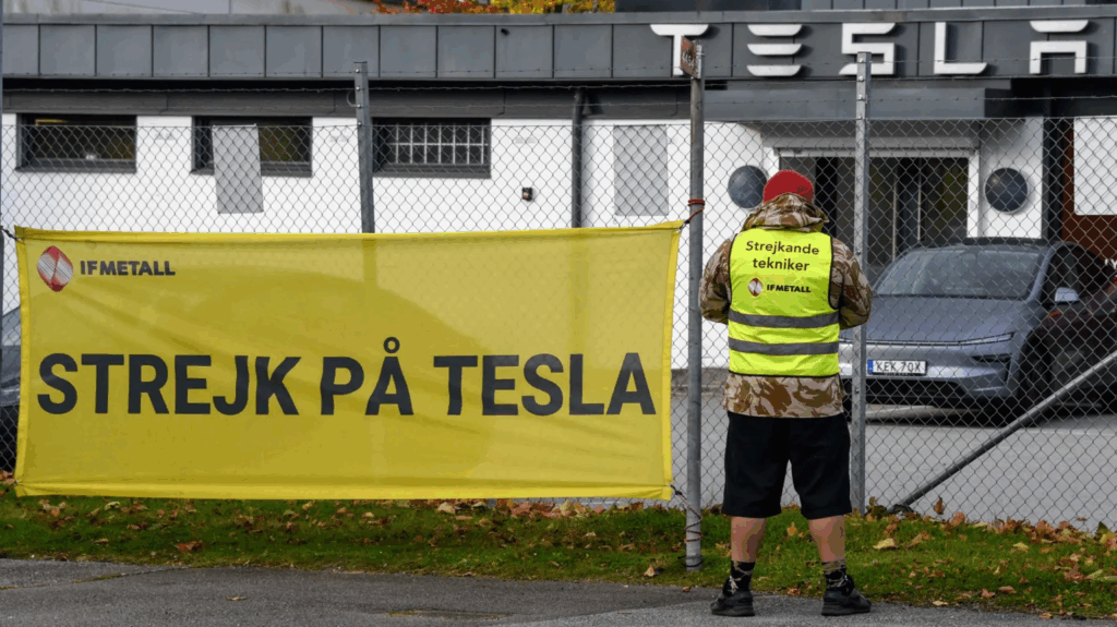 The striking Swedish workers taking on carmaker Tesla – MyJoyOnline The striking Swedish workers taking on carmaker Tesla – MyJoyOnline
