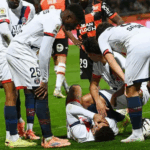 Doue on crutches after being carried off in PSG draw Doue on crutches after being carried off in PSG draw