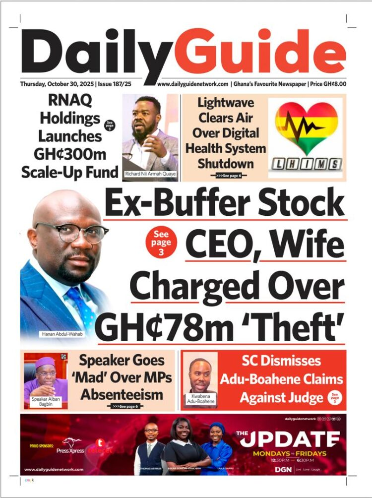 Today's Front pages: Thursday, October 30, 2025