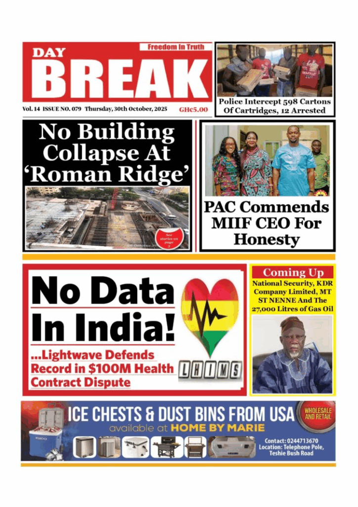 Today's Front pages: Thursday, October 30, 2025