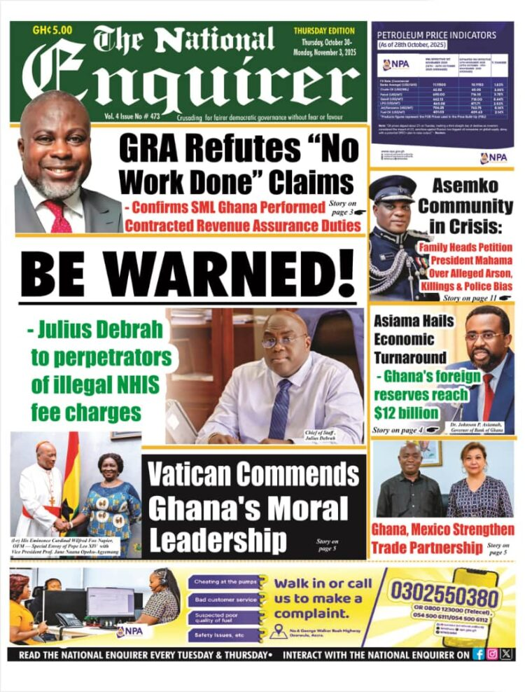 Today's Front pages: Thursday, October 30, 2025