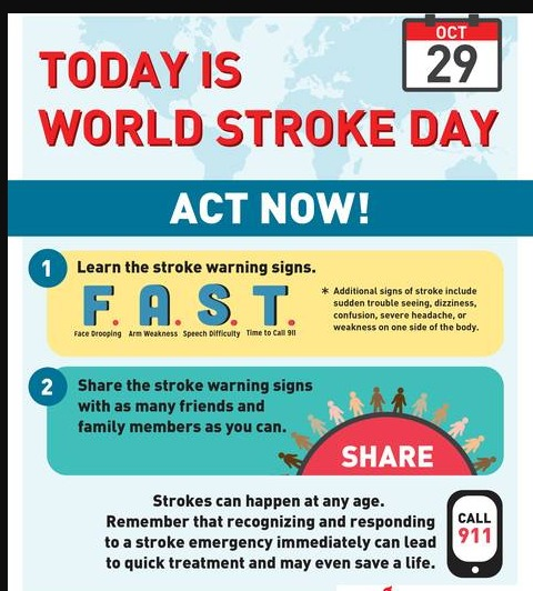 World stroke day 2025: Every minute counts in the fight against stroke World stroke day 2025: Every minute counts in the fight against stroke