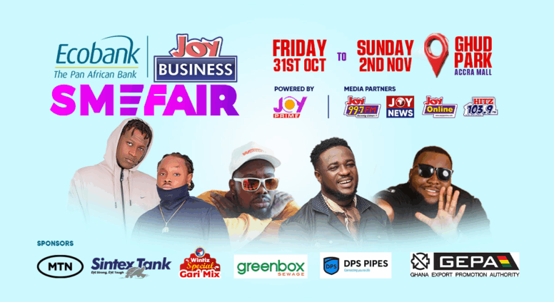 It's here! Ecobank-JoyBusiness SME Fair 2025 kicks off with a bang! It's here! Ecobank-JoyBusiness SME Fair 2025 kicks off with a bang!