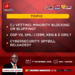 Newsfile to discuss CJ vetting, OSP vs. SML and Cybersecurity Bill