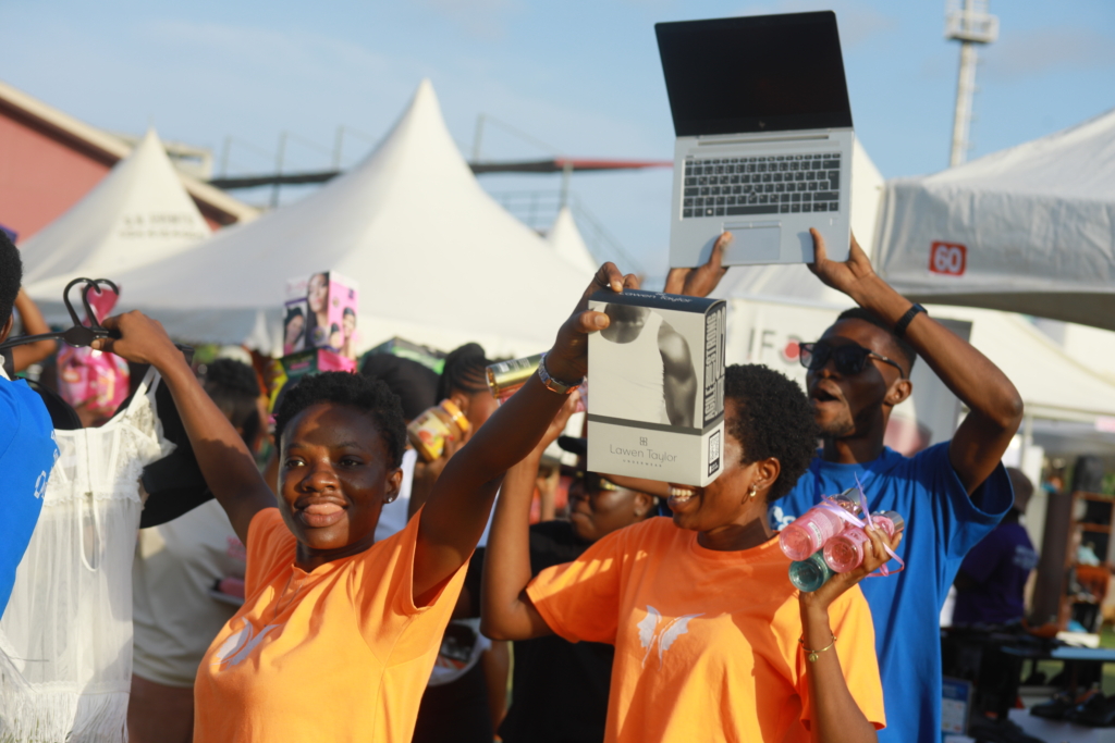 Music and business blends as vendors dance, celebrate and showcase products on Day 2 of Ecobank-JoyBusiness SME Fair Music and business blends as vendors dance, celebrate and showcase products on Day 2 of Ecobank-JoyBusiness SME Fair
