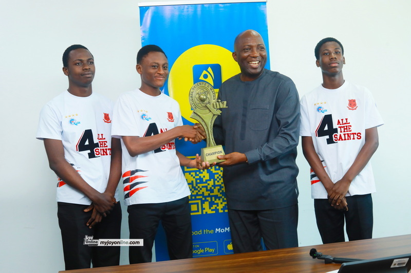 NSMQ 2025 Winners present trophy to CEO of MobileMoney Ltd – MyJoyOnline