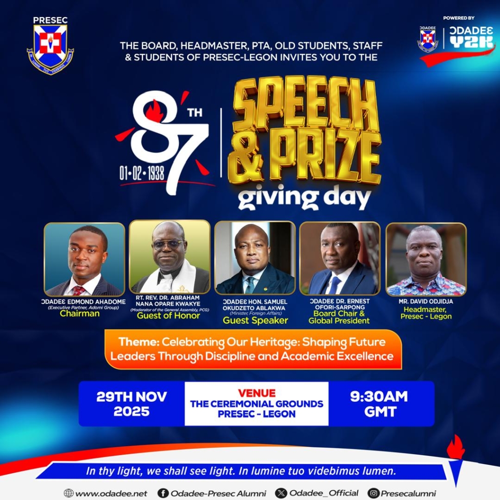 Presec-Legon millennium class reflect on their journey ahead of 87th speech day and 25th anniversary – MyJoyOnline