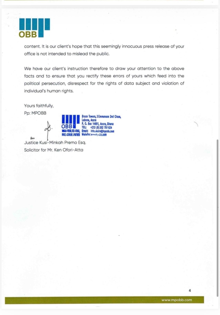 OSP deceived public over Ofori-Atta's red notice “redaction” – Lawyers allege