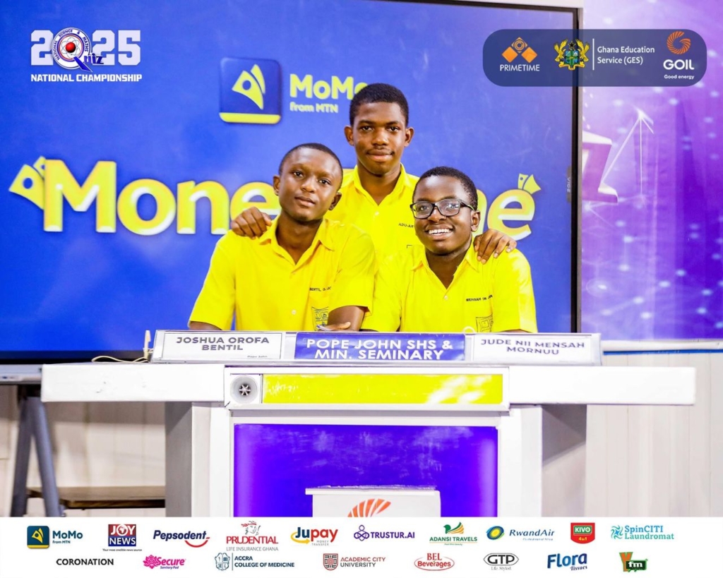 NSMQ 2025: Pope John SHS secures semifinal spot after commanding quarterfinal Victory NSMQ 2025: Pope John SHS secures semifinal spot after commanding quarterfinal Victory