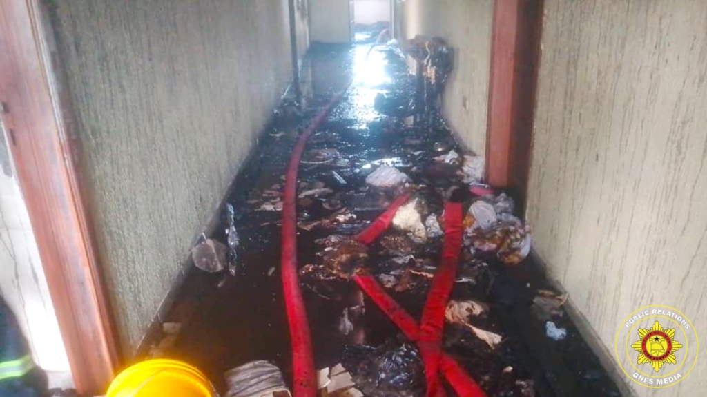 Devastating fire destroys Mamprobi building Devastating fire destroys Mamprobi building