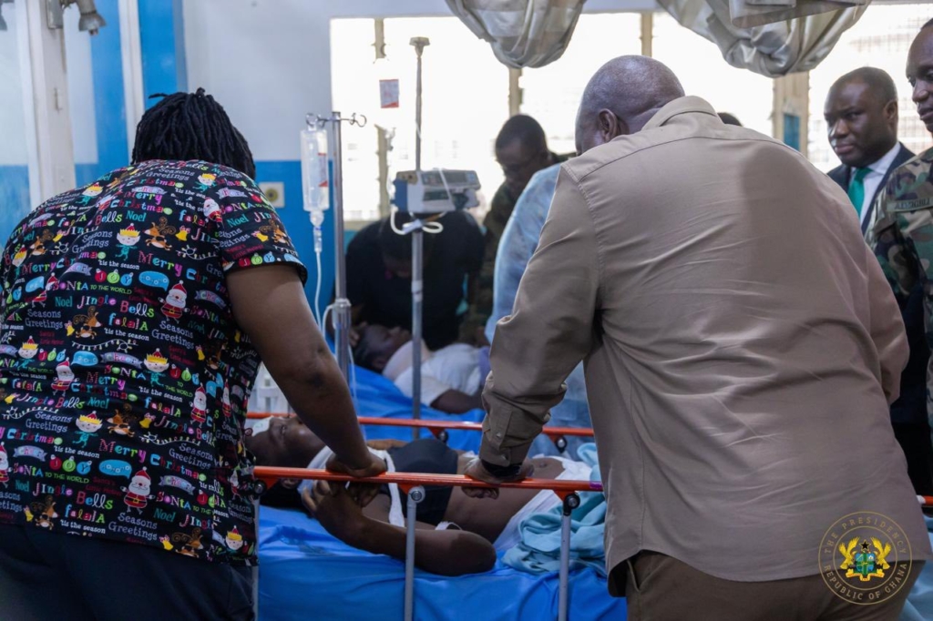 Photos: Mahama visits victims of El-Wak stadium stampede
