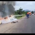 Woman killed, vehicle destroyed in Apadwa highway crash