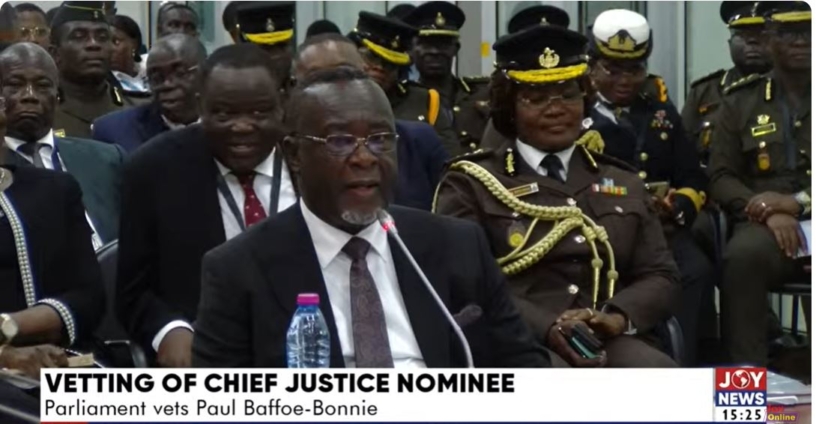 Ghana's Chief Justice Nominee Baffoe-Bonnie Faces Intense Scrutiny, Promises Reforms Amidst Political Drama