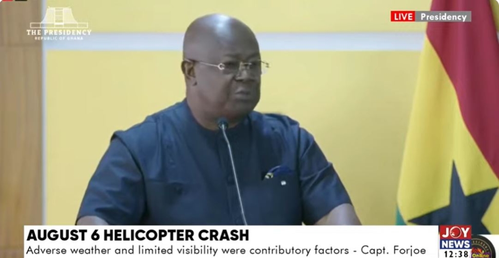Helicopter crash: There was no mid-air explosion - Capt. Forjoe confirms