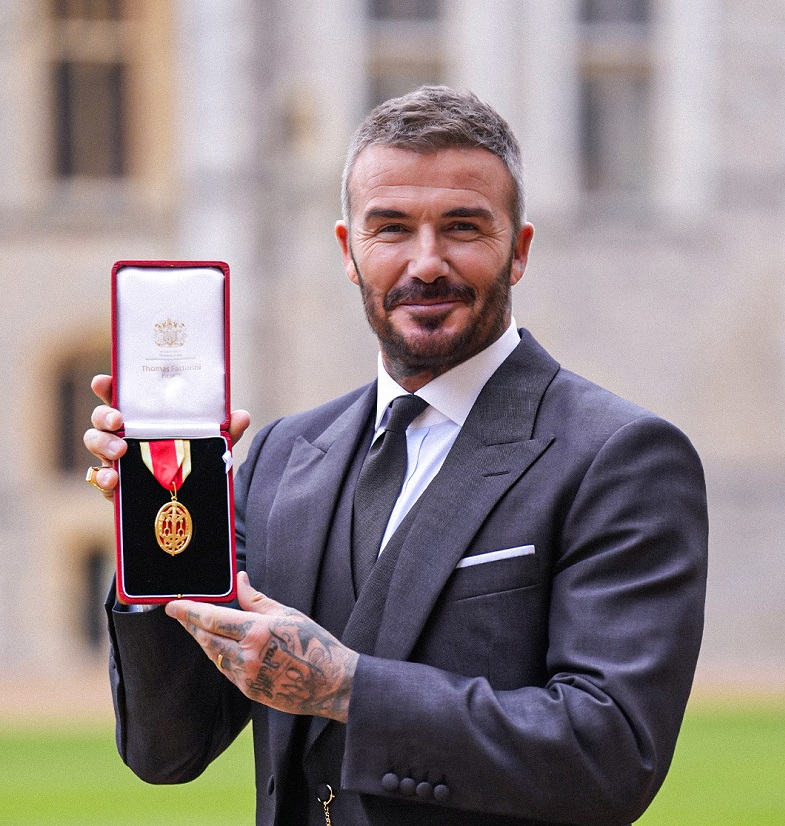 Arise, Sir David – Beckham receives...