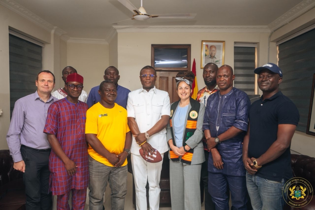 Sports Minister commends NFL and Ghana American Football Federation for promoting Flag Football – MyJoyOnline