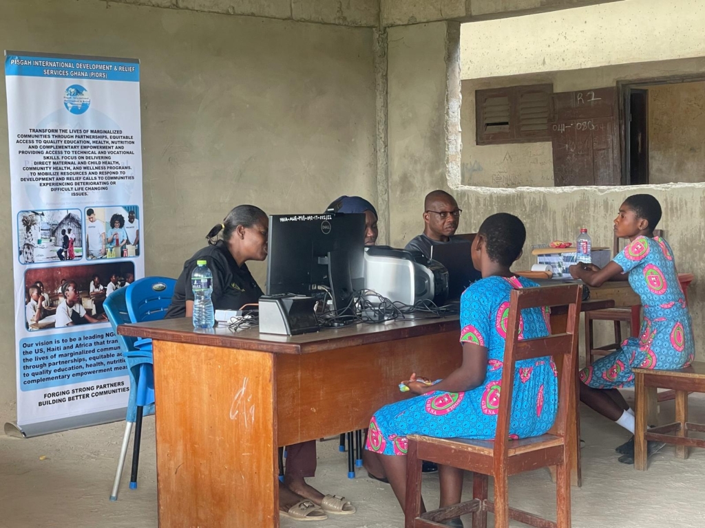 Pisgah International enrolls 300 school children onto NHIS in Awutu Senya East Pisgah International enrolls 300 school children onto NHIS in Awutu Senya East