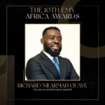 Richard Nii-Armah Quaye honoured with Young Achiever Male Award at 10th EMY Africa Awards