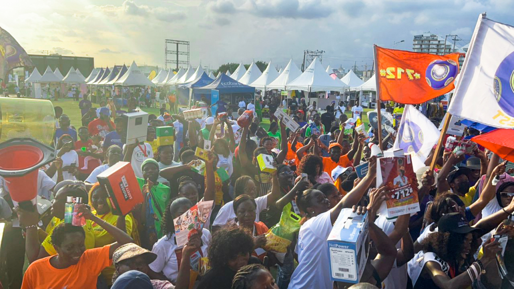 Music and business blends as vendors dance, celebrate and showcase products on Day 2 of Ecobank-JoyBusiness SME Fair Music and business blends as vendors dance, celebrate and showcase products on Day 2 of Ecobank-JoyBusiness SME Fair