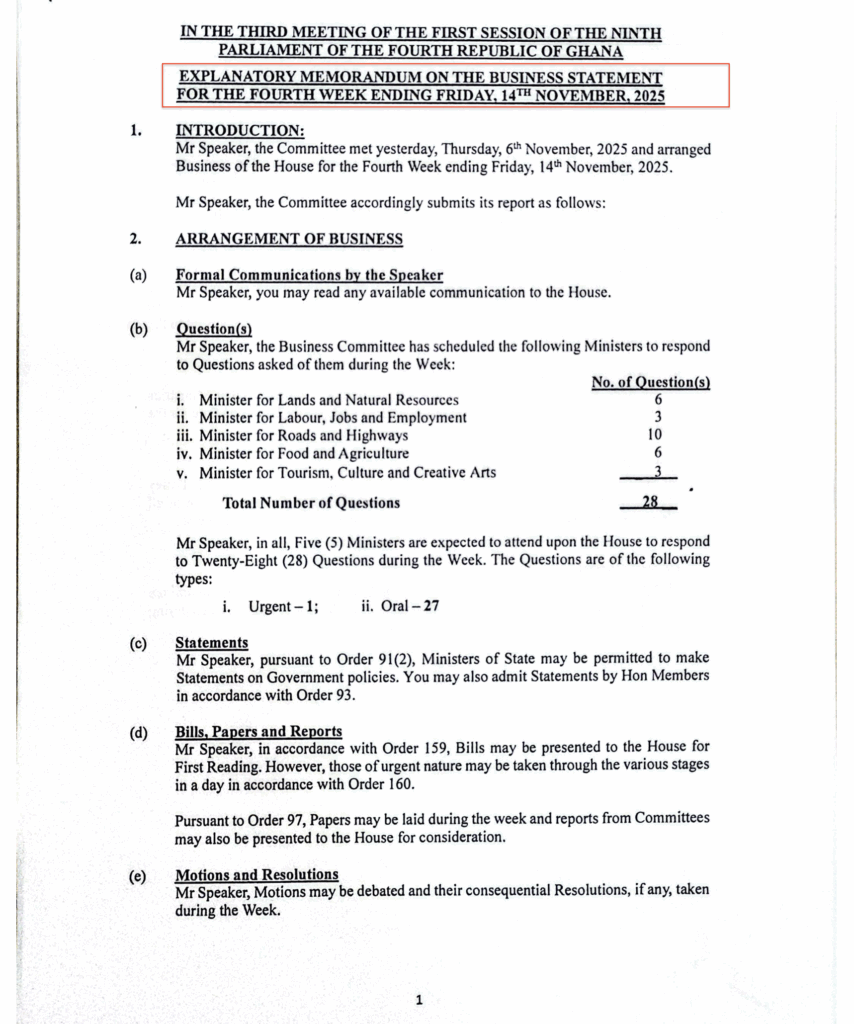 Ghana’s renegotiated lithium mining lease scheduled for parliamentary presentation today