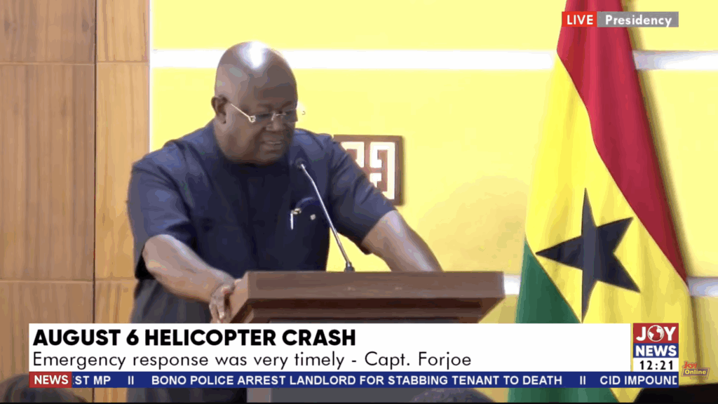 Helicopter crash response was timely despite difficult terrain – Captain Paul Forjoe – MyJoyOnline Helicopter crash response was timely despite difficult terrain – Captain Paul Forjoe – MyJoyOnline