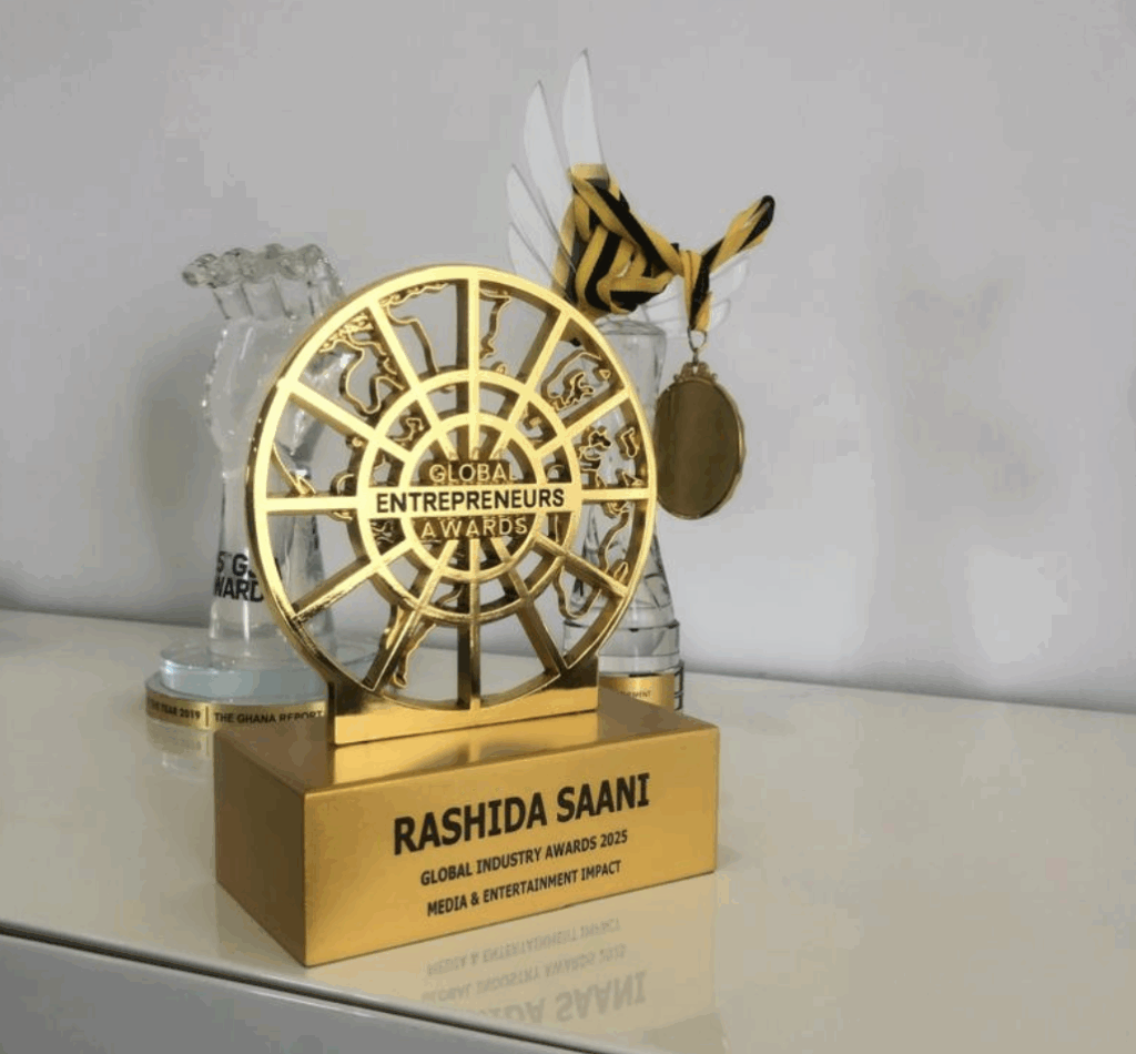Rashida Saani celebrated with Global Industry Award at Global Entrepreneurs Festival