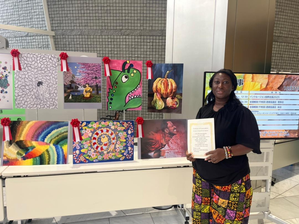 Robbfoundation wins best artist award at 2025 PIP global Disability Art Festival in Tokyo Robbfoundation wins best artist award at 2025 PIP global Disability Art Festival in Tokyo