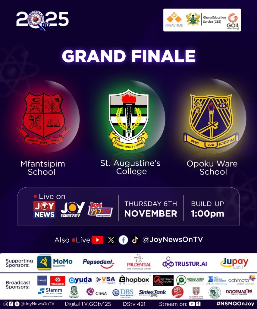 NSMQ 2025: Mfantsipim, Opoku Ware, St. Augustine’s set for epic battle for the coveted trophy on Nov. 6