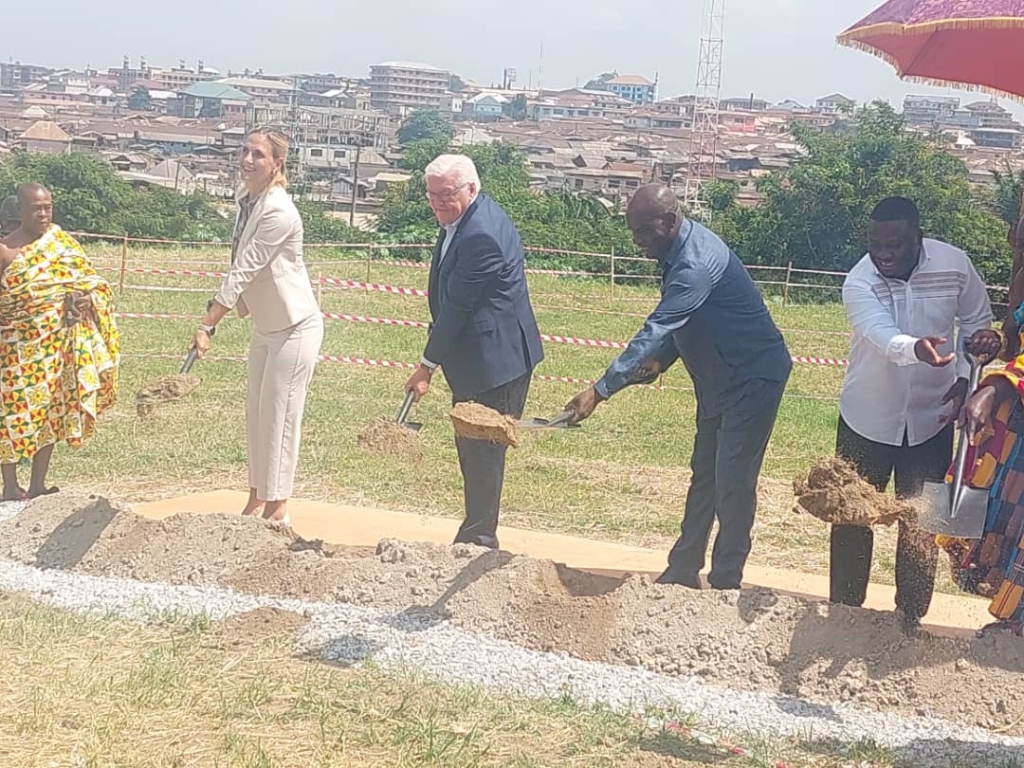 German President cuts sod for construction of Centre of Excellence for Green Technologies at KTI – MyJoyOnline