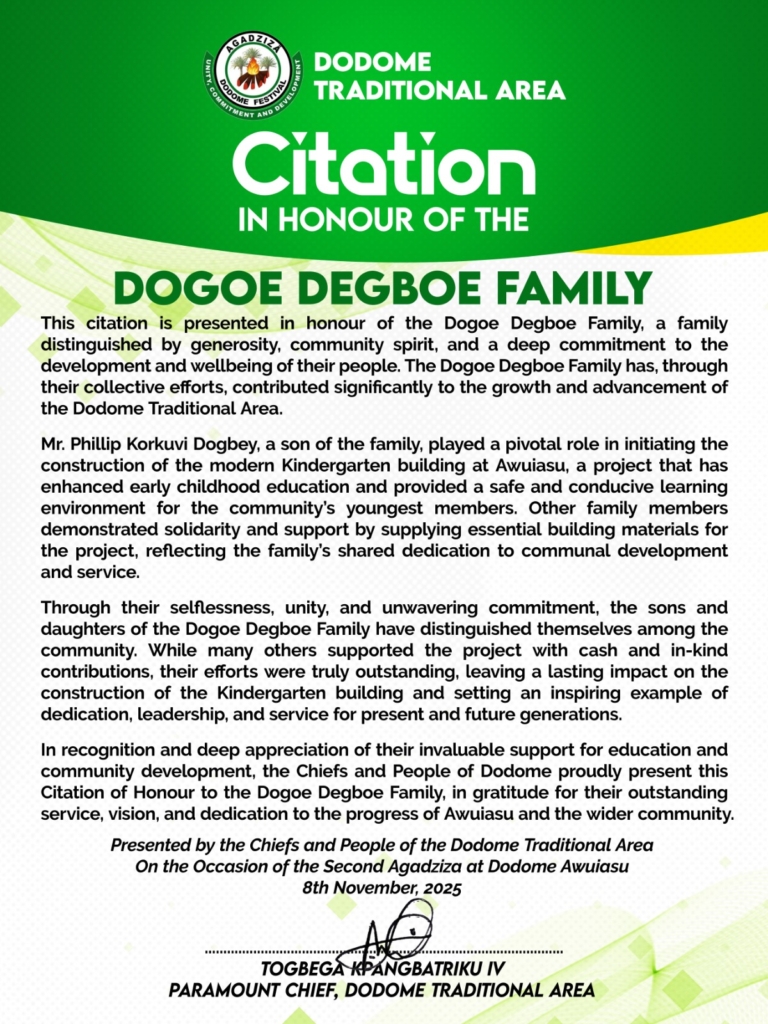 Gift Kofi Tsamah, Esq., others honoured for exceptional community service