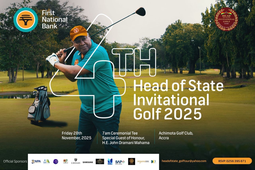 President Mahama to perform tee-off ceremony at 4th FNB Head of State Invitational Tournament – MyJoyOnline