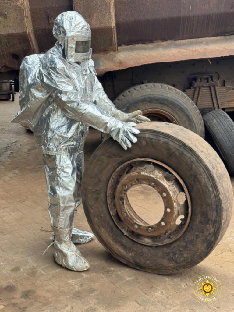 Fire Service safely relocates bee swarm from Zoomlion facility in Adenta Fire Service safely relocates bee swarm from Zoomlion facility in Adenta