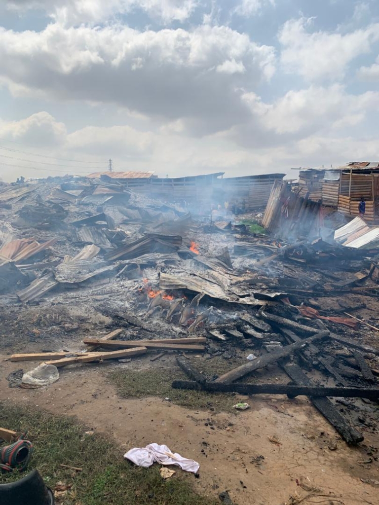 Fire destroys over 100 makeshift homes at Aboabo Extension – MyJoyOnline