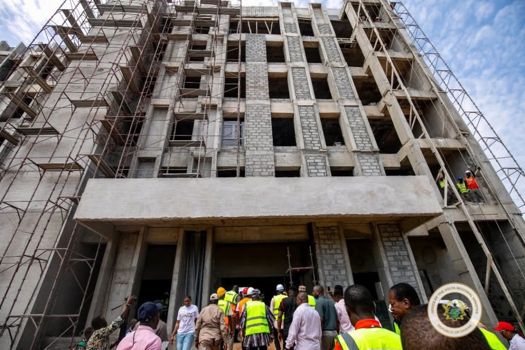 Volta Regional leaders inspect major ‘Big Push’ road projects, urge contractors to expedite work