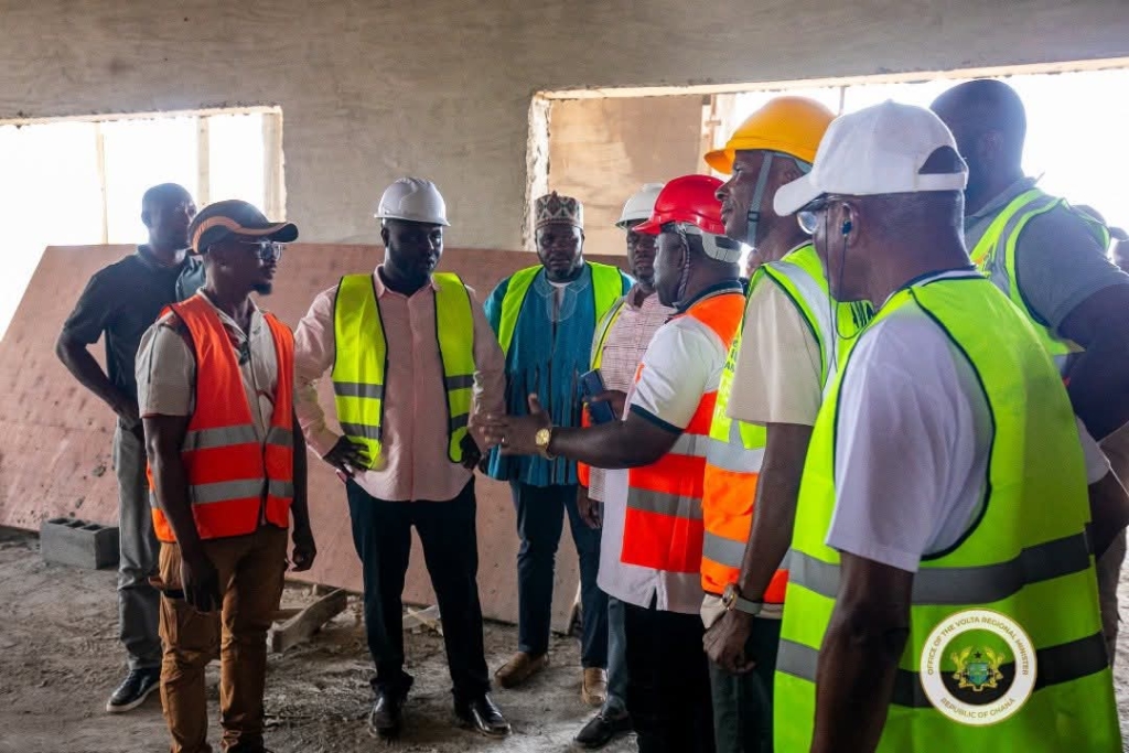 Volta Regional leaders inspect major ‘Big Push’ road projects, urge contractors to expedite work