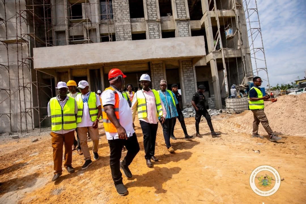Volta Regional leaders inspect major ‘Big Push’ road projects, urge contractors to expedite work