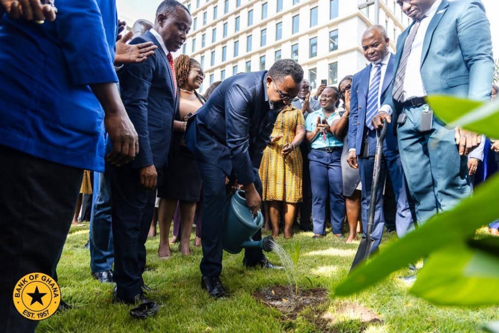 BOG Governor leads tree-planting exercise to mark Cedi@60