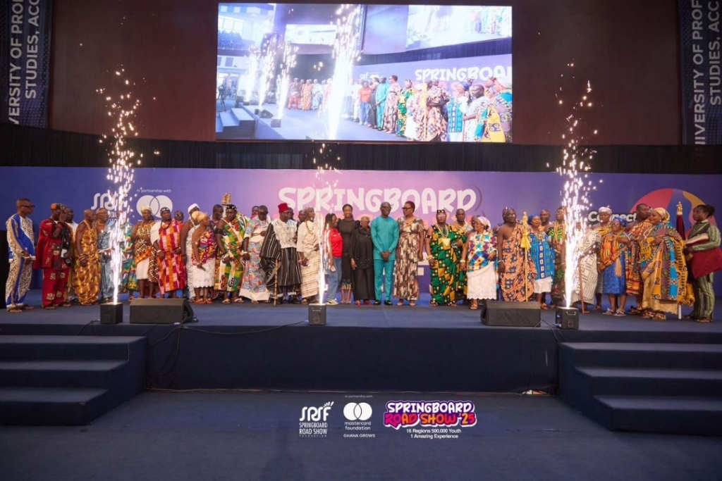 “You are the leaders of today”: Comfort Ocran rallies youth as Springboard marks 18 years