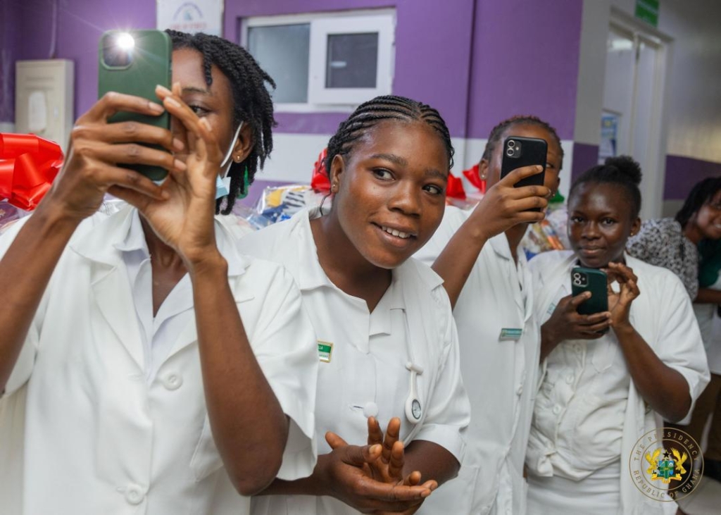 Mahama marks 67th birthday visiting children's wards Mahama marks 67th birthday visiting children's wards